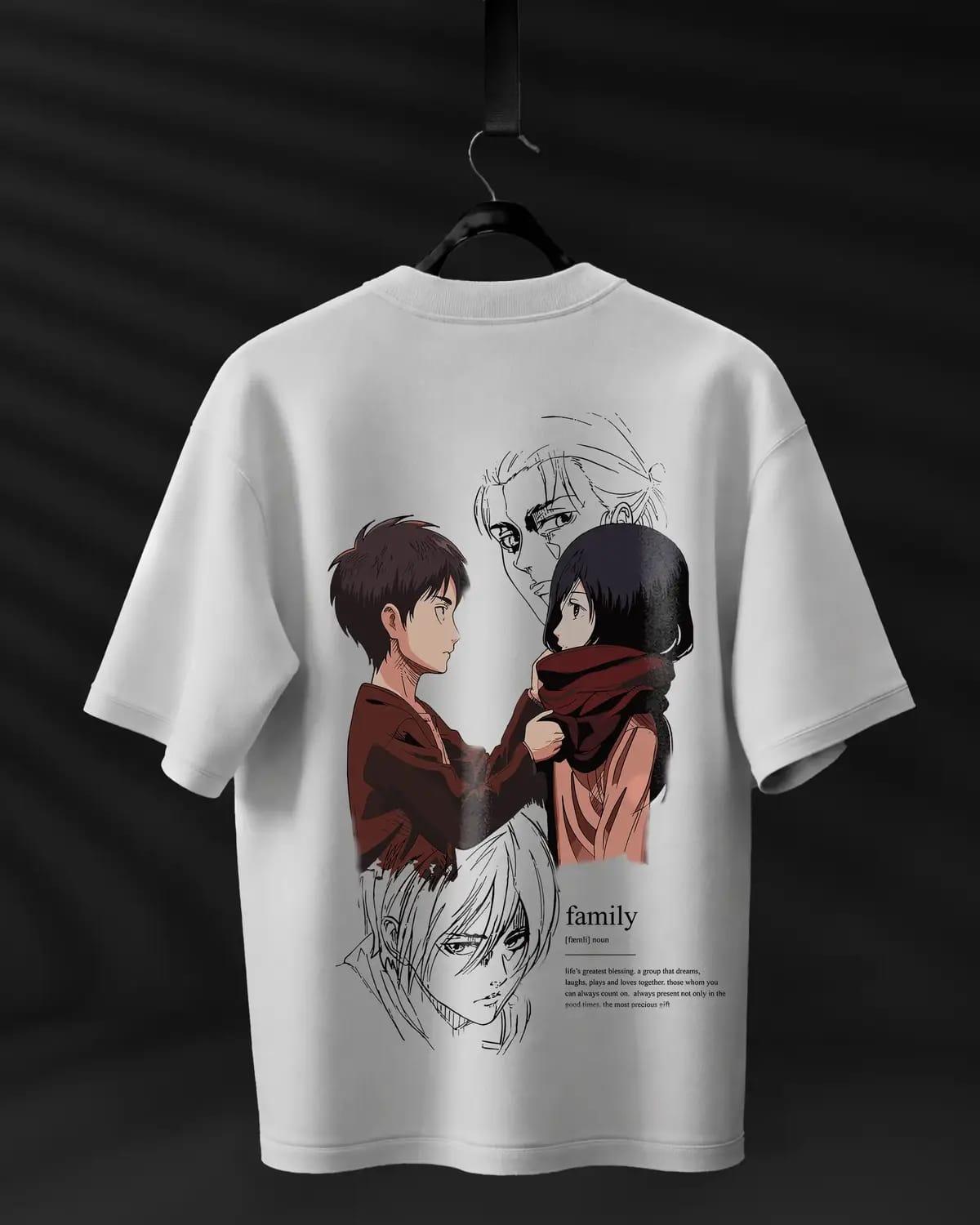 Eren & Mikasa 2 " See You Later " Oversized Anime T-Shirt